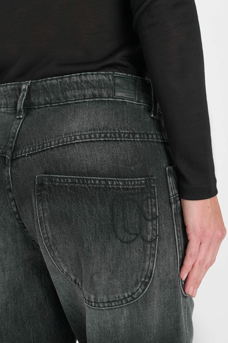 Jeans balloon Madie club noir N°1