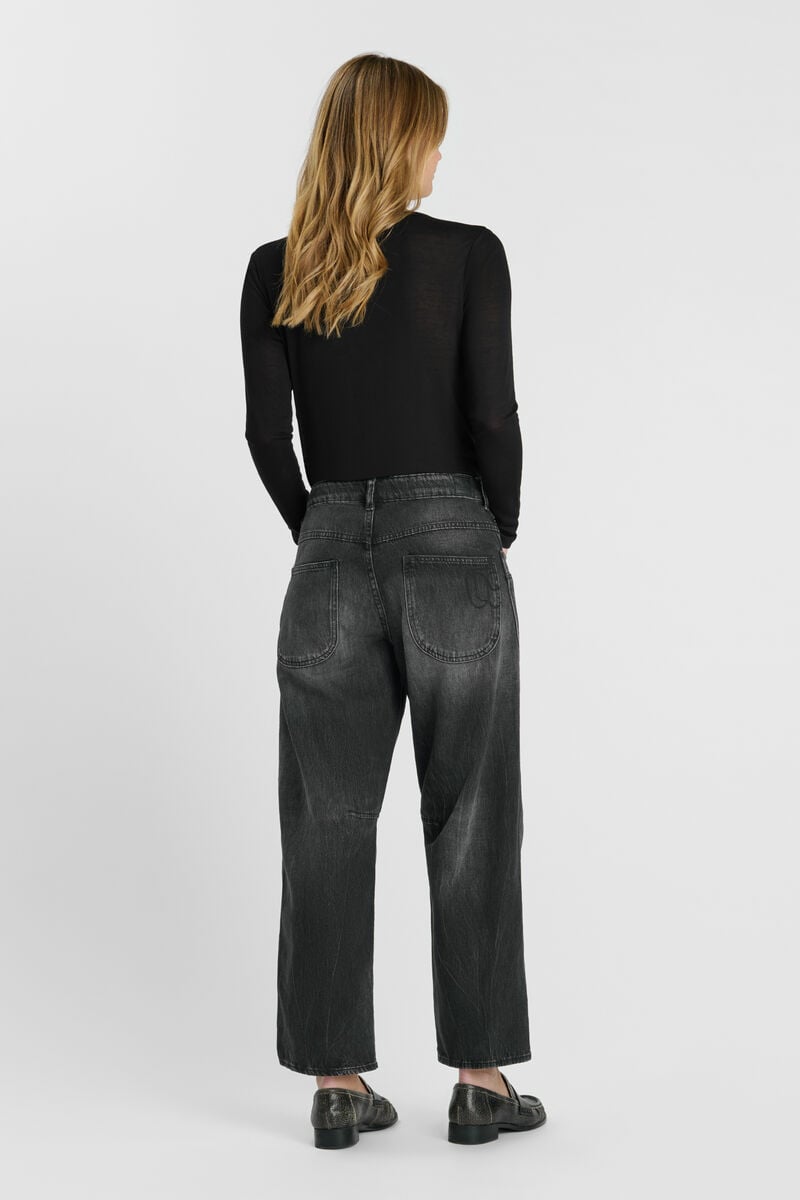 Jeans balloon Madie club noir N°1