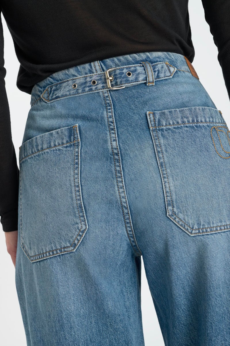Jeans balloon Nyala bleu N°4