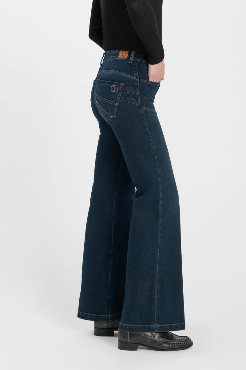 Jeans pulp flare Pamo bleu foncé