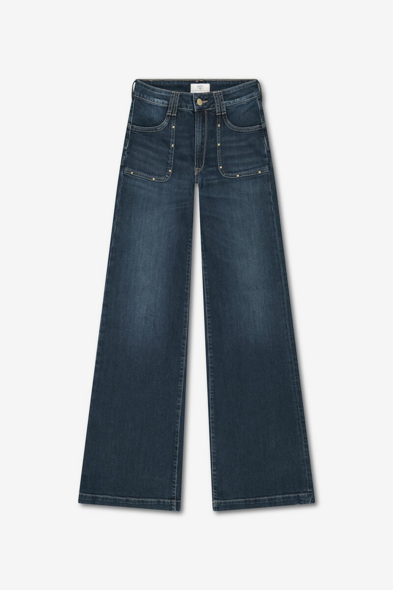 Jeans pulp flare Pamo bleu foncé