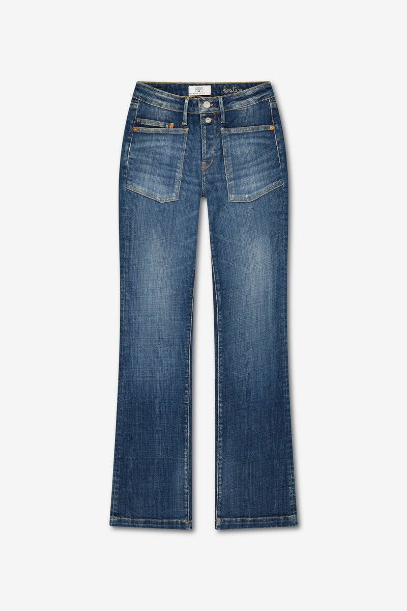 Jeans flare Plume bleu moyen