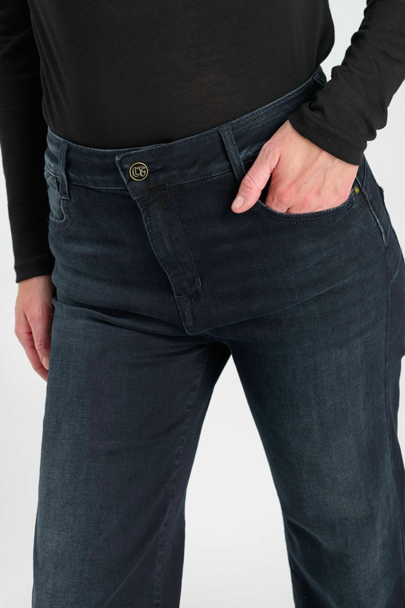 Jeans pulp wide leg Basic bleu-noir foncé