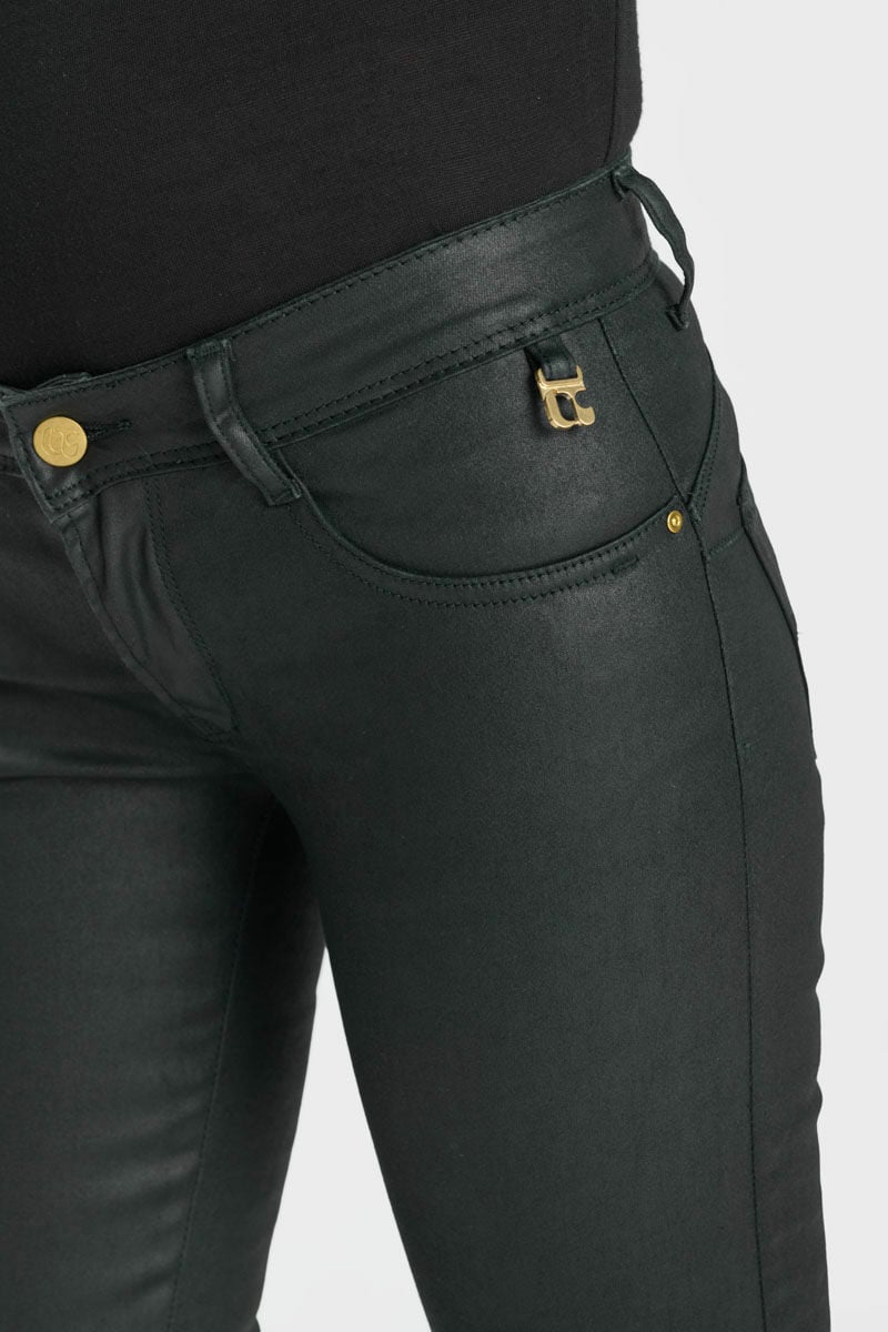 Jeans pulp slim Reggi noir brut enduit