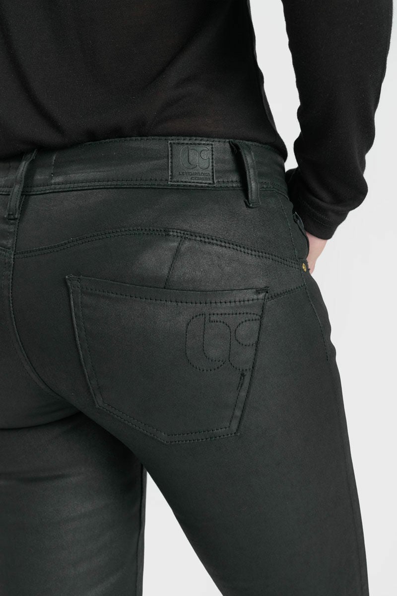 Jeans pulp slim Reggi noir brut enduit