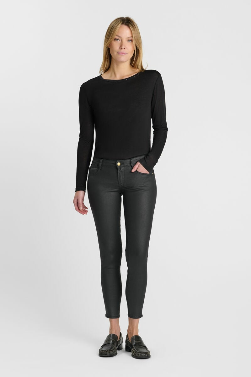 Jeans pulp slim Reggi noir brut enduit