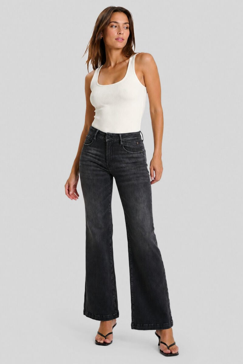 Jeans pulp flare Sake noir