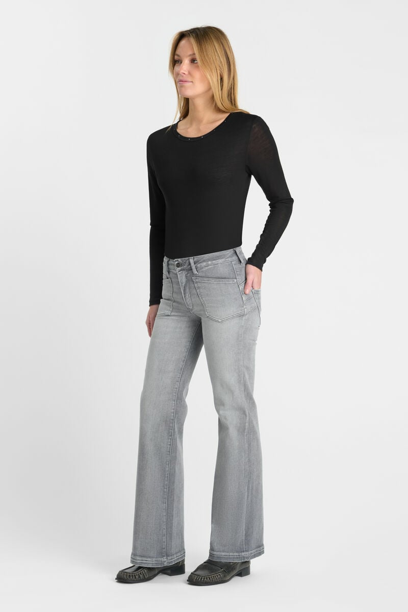 Jeans pulp flare Ursina gris moyen