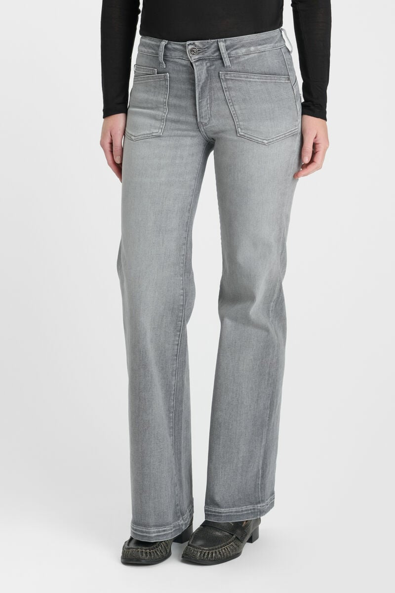 Jeans pulp flare Ursina gris moyen