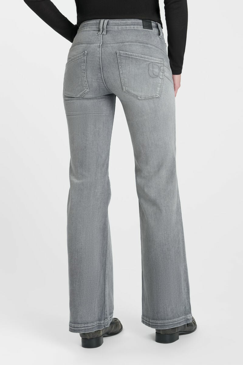 Jeans pulp flare Ursina gris moyen