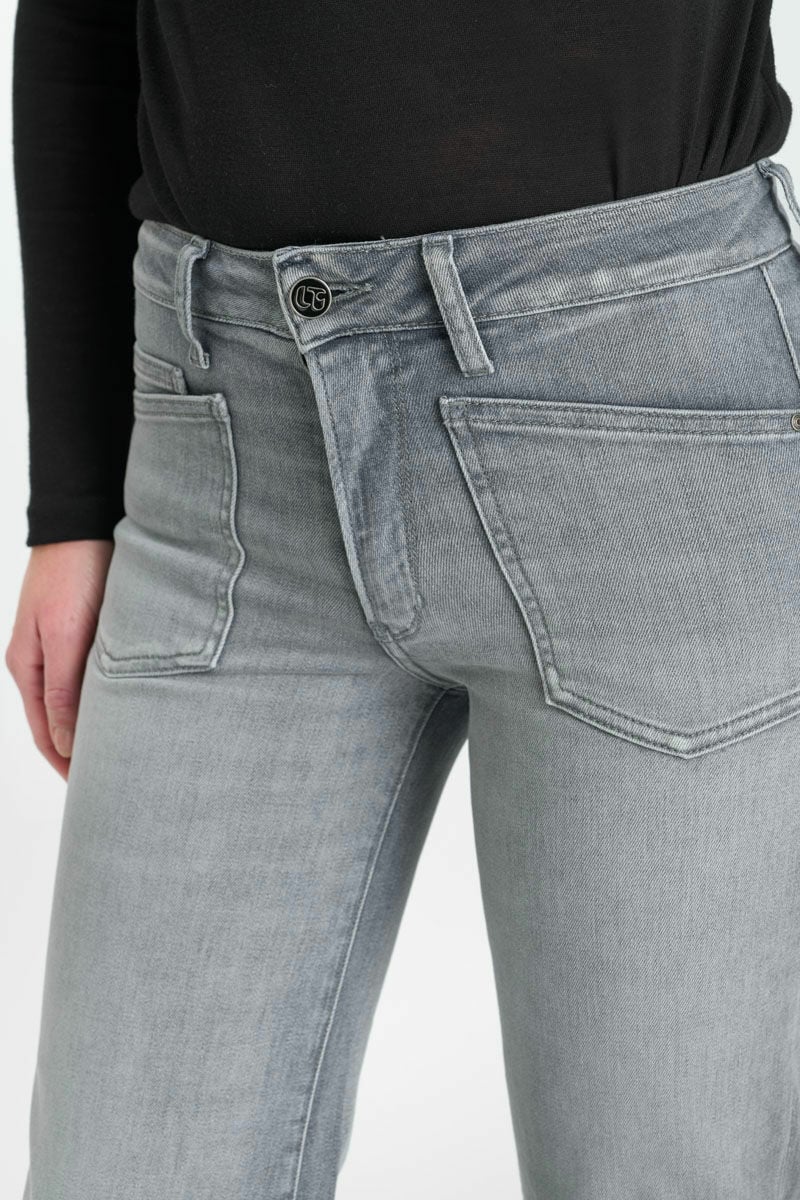 Jeans pulp flare Ursina gris moyen