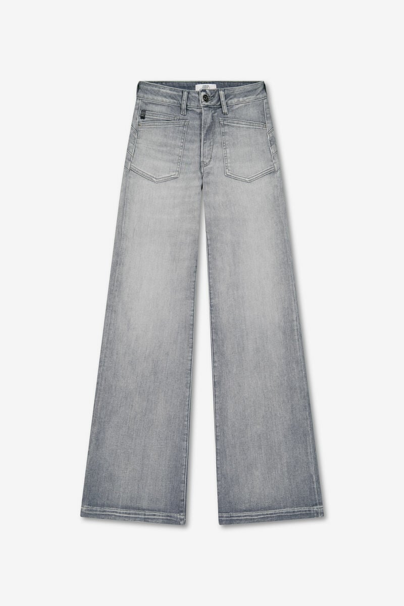 Jeans pulp flare Ursina gris moyen