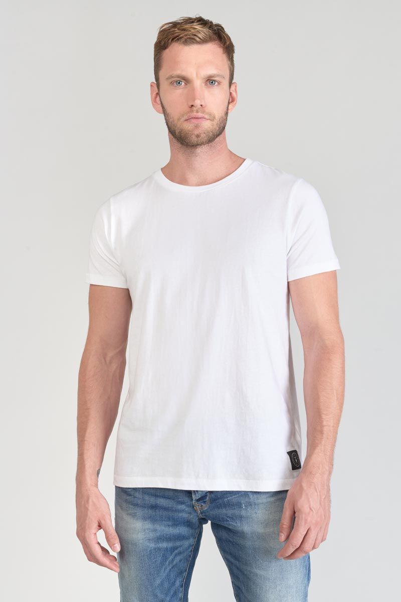 T-shirt Brown blanc