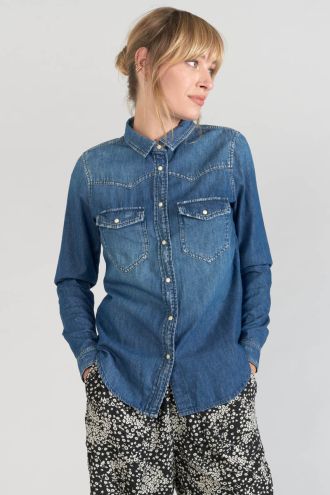 Chemise en jeans Juanita bleue