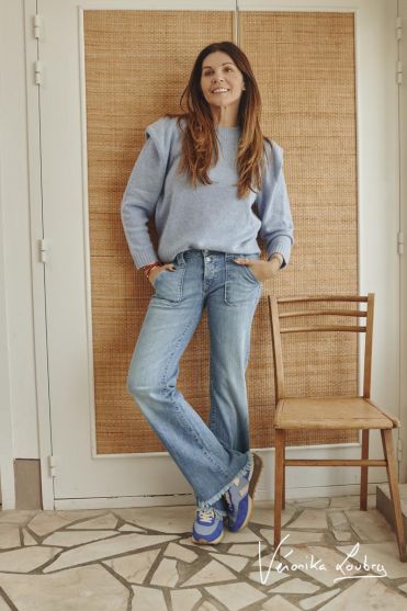 Marcel flare by Véronika Loubry jeans bleu N°4