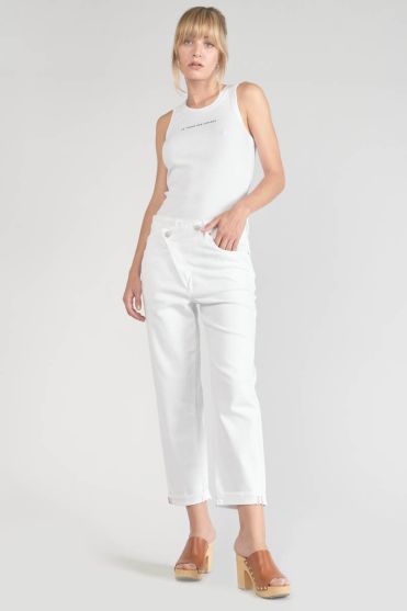 Jeans boyfit Cosy 7/8ème blanc 