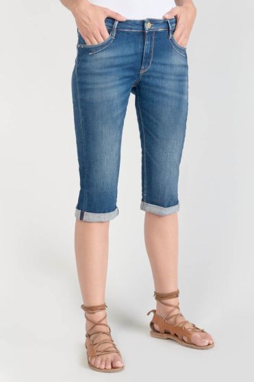 Corsaire Vallon en jeans bleu délavé