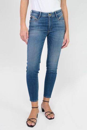 Jeans pulp slim Pefki taille haute 7/8ème bleu N°3