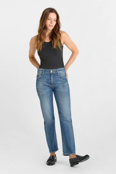Jeans 400/18 mom Basic taille haute 7/8ème bleu N°4