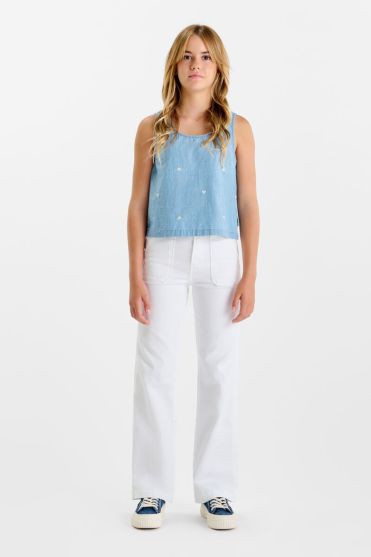 Jeans flare blanc