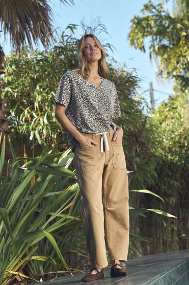 Jeans balloon Madie camel