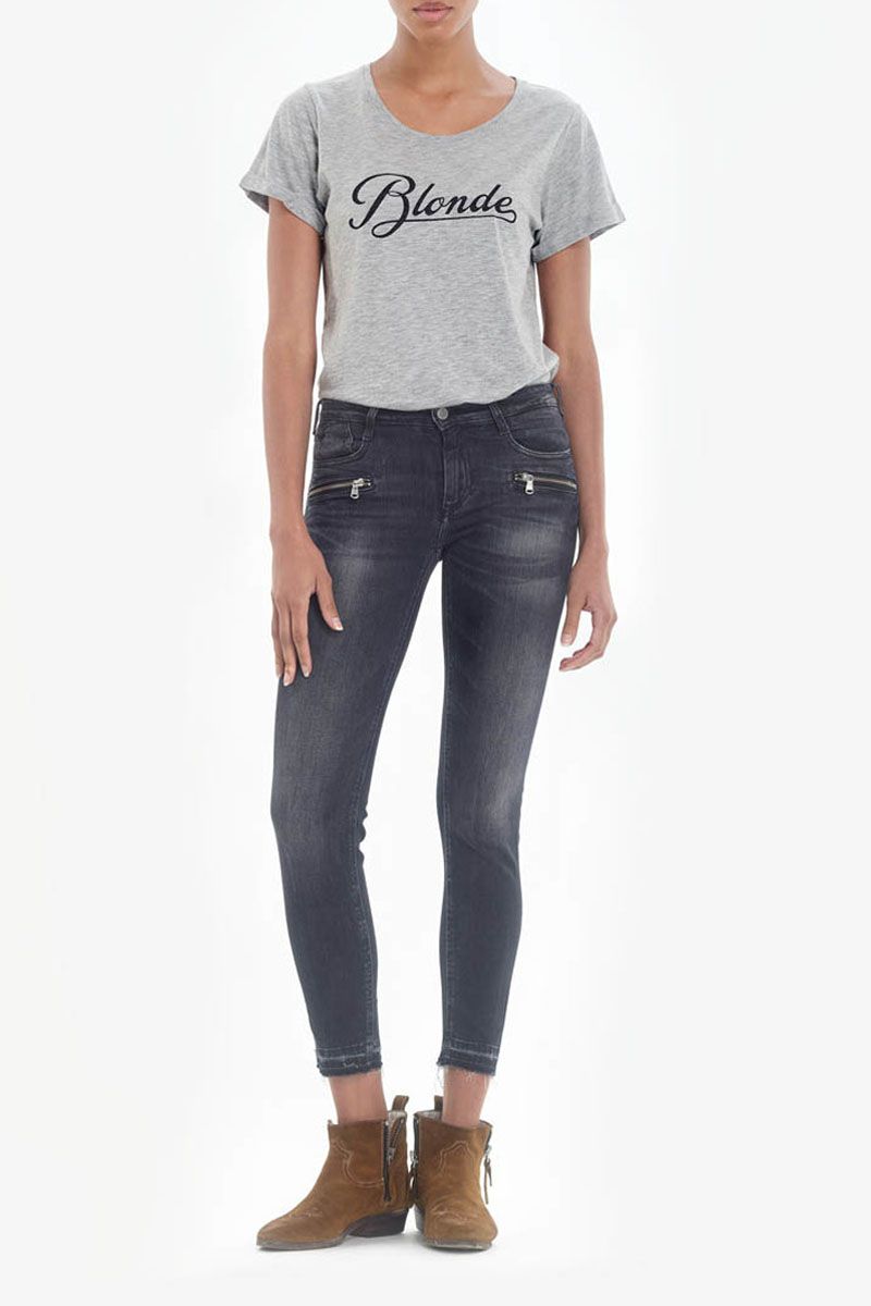 West power skinny 7/8eme jeans gris N°1 : Jeans & Pantalons Skinny Femme : Le  Temps des Cerises