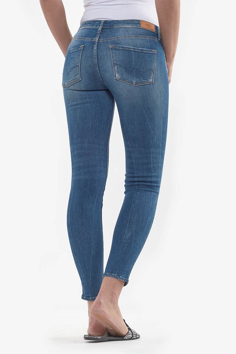 Jeans power skinny 7/8ème bleu N°3 : Jeans & Pantalons Skinny Femme : Le  Temps des Cerises