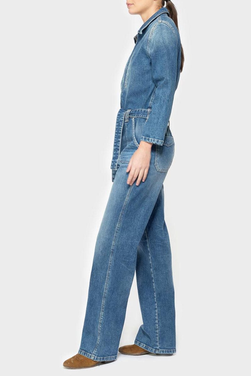 Uitdrukkelijk aan de andere kant, regionaal Combinaison pantalon Easy en jeans bleu : Combinaison Femme : Le Temps des  Cerises