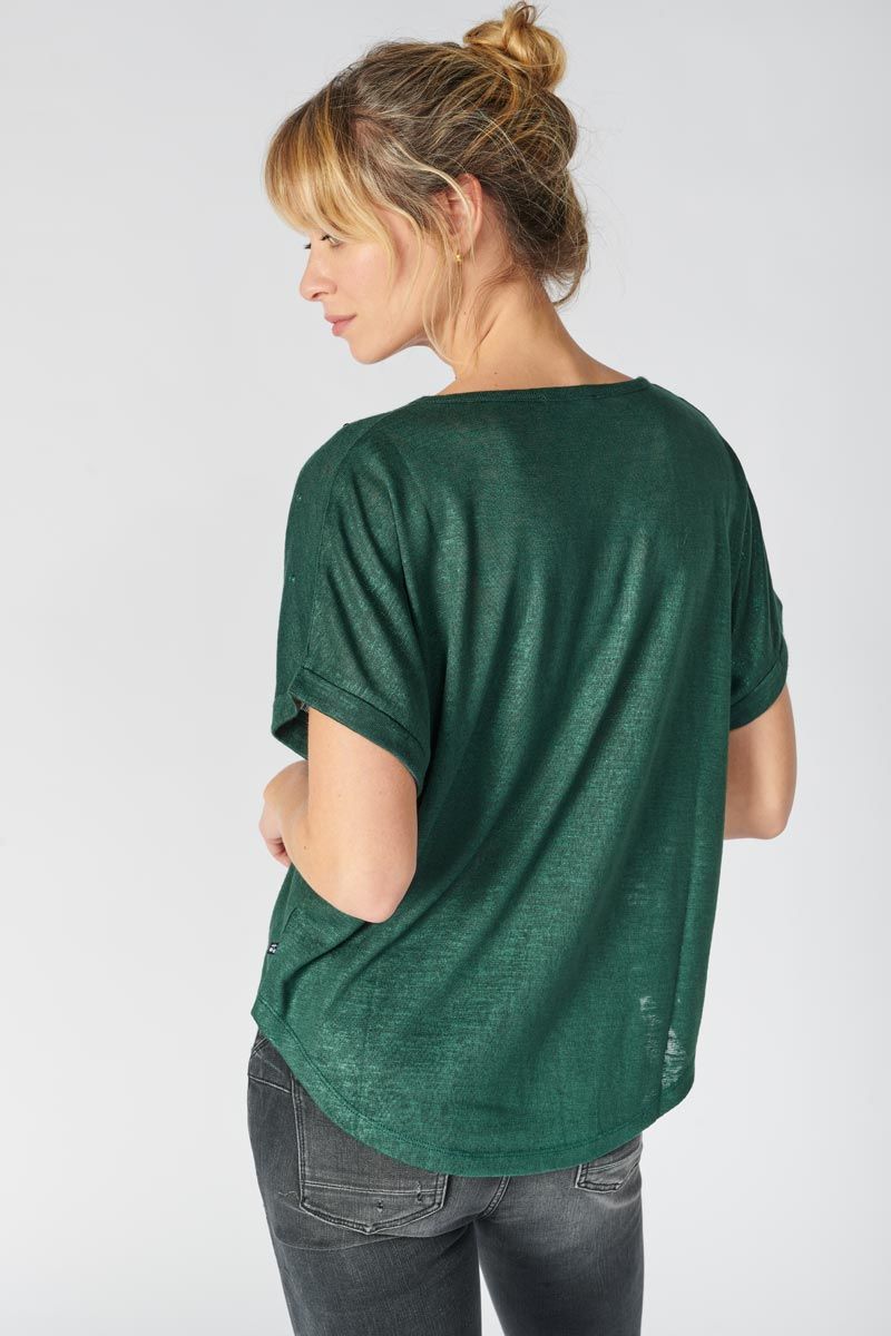 T-shirt Bijou vert sapin : Tee Shirt Femme : Le Temps des Cerises | V-Shirts