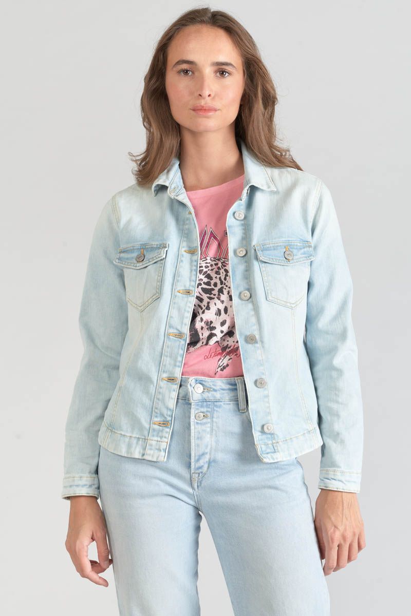 Veste en jeans Lilly bleu très clair Veste Femme Le Temps des