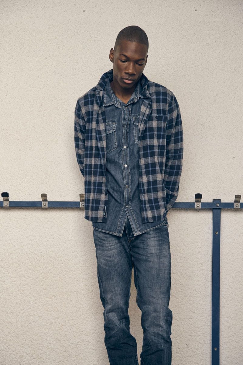 Chemise Camir bleue à carreaux Chemise Homme Le Temps des Cerises