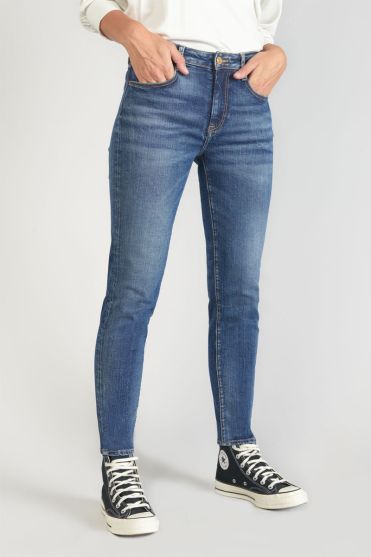 Power skinny taille haute 7/8ème jeans bleu N°2