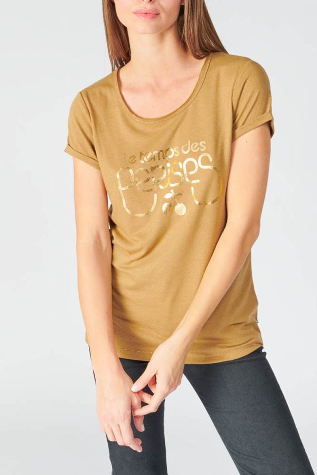 T-shirt Basitrame caramel