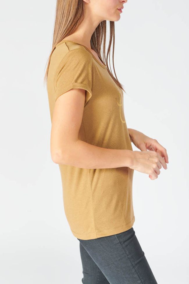 T-shirt Basitrame caramel