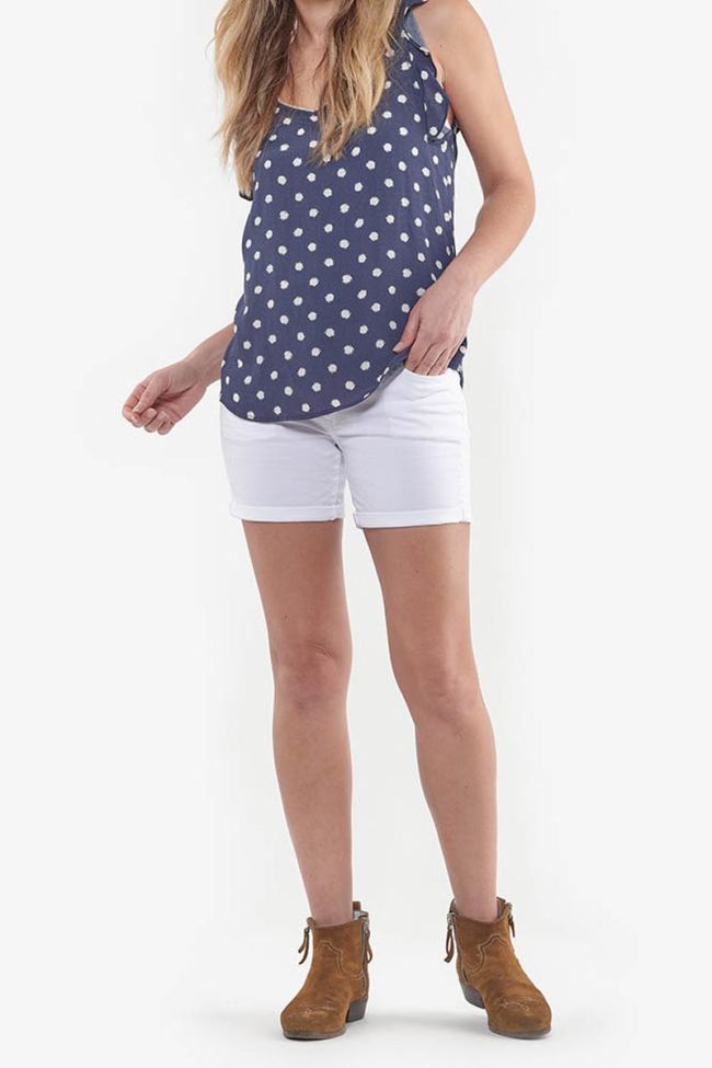 Short en jeans Janka blanc 