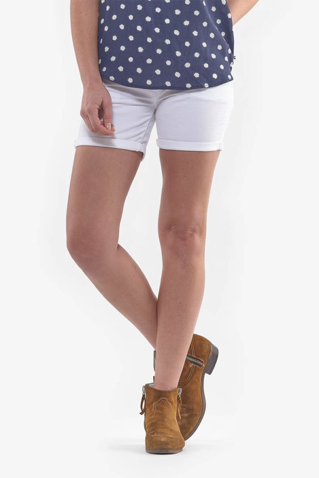 Short en jeans Janka blanc 