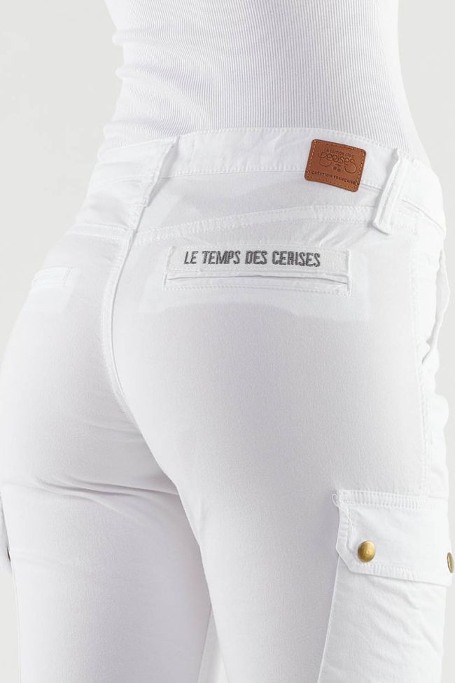 Pantalon Army blanc