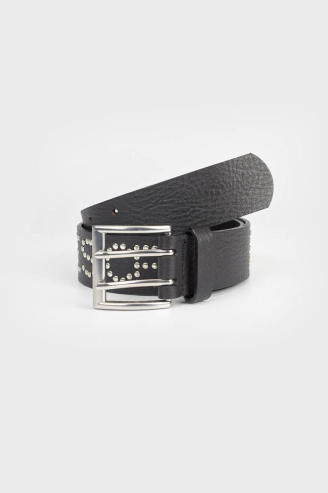 Ceinture First en cuir noir