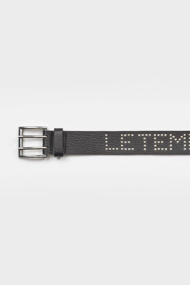 Ceinture First en cuir noir