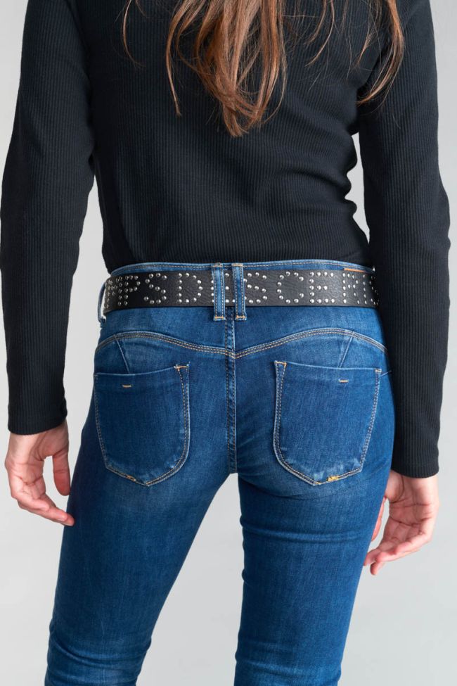 Ceinture First en cuir noir