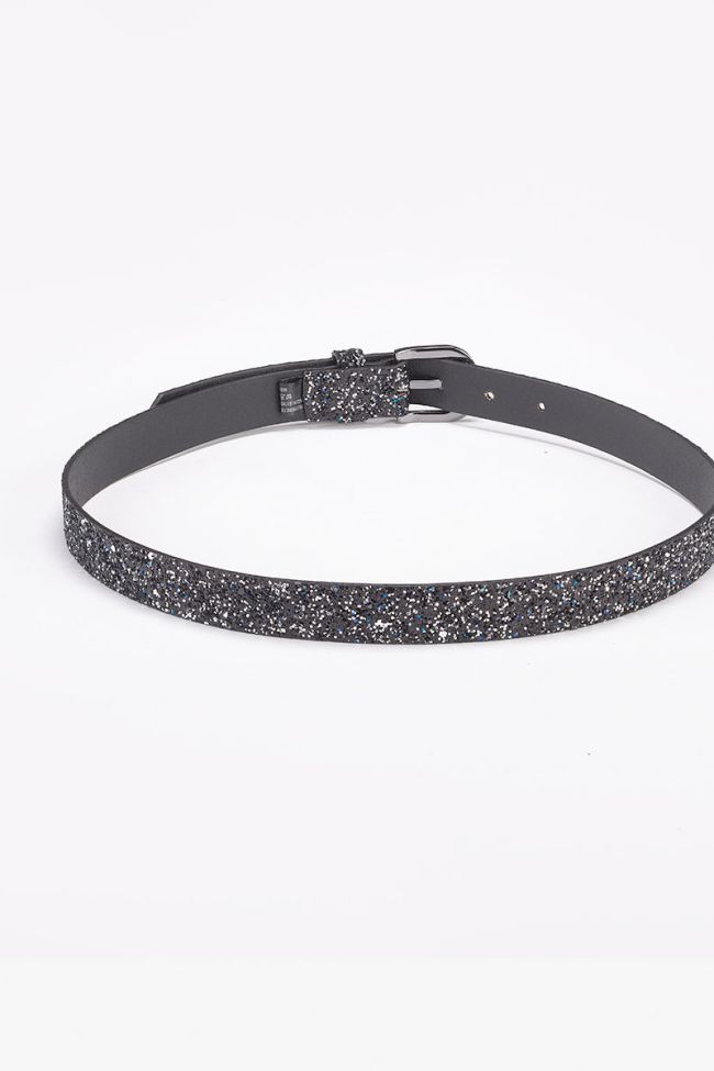 Ceinture Paillettes Anthracite
