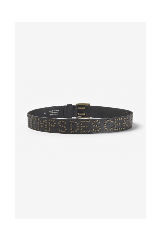 Ceinture First en cuir noir