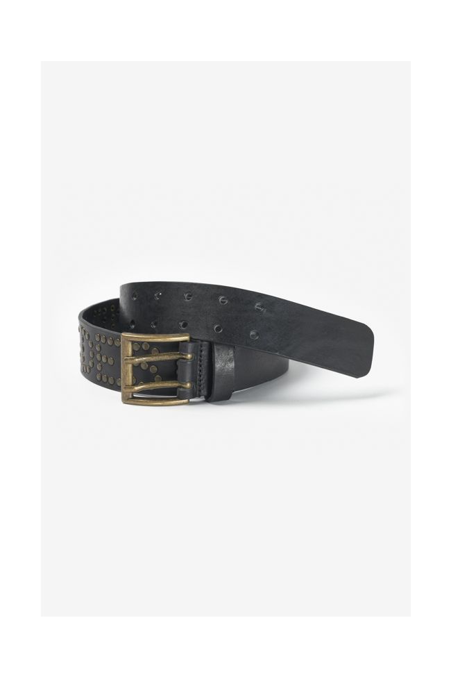 Ceinture First en cuir noir