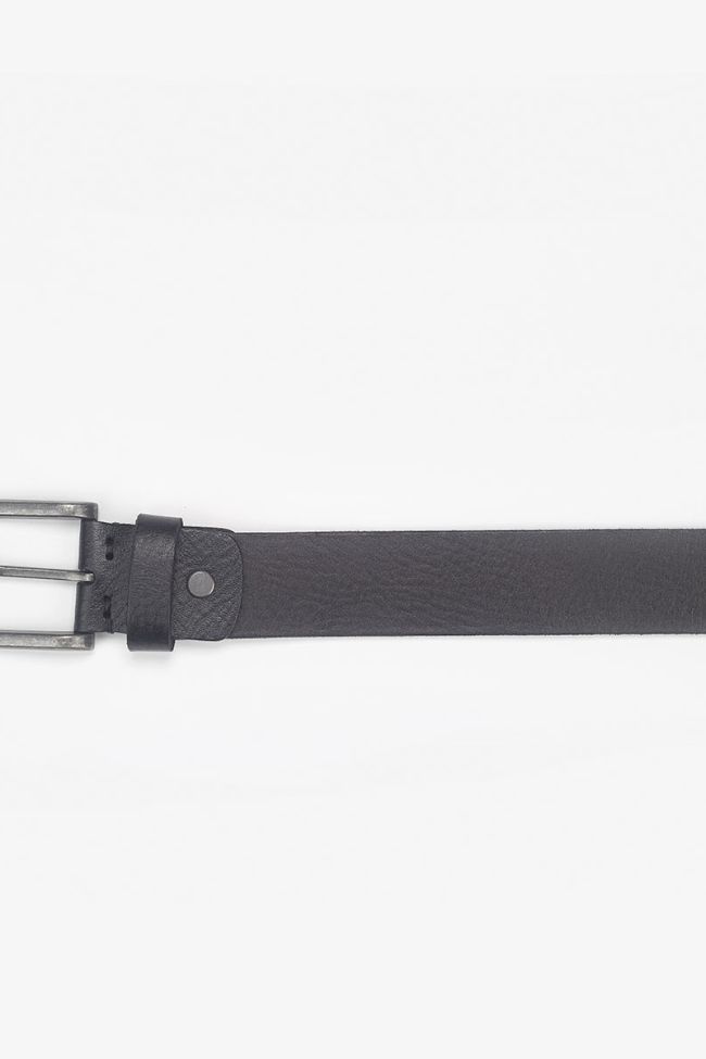 Ceinture Clint noire en cuir