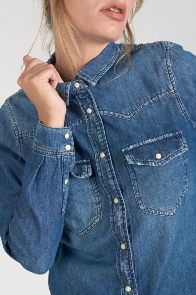Chemise en jeans Juanita bleue