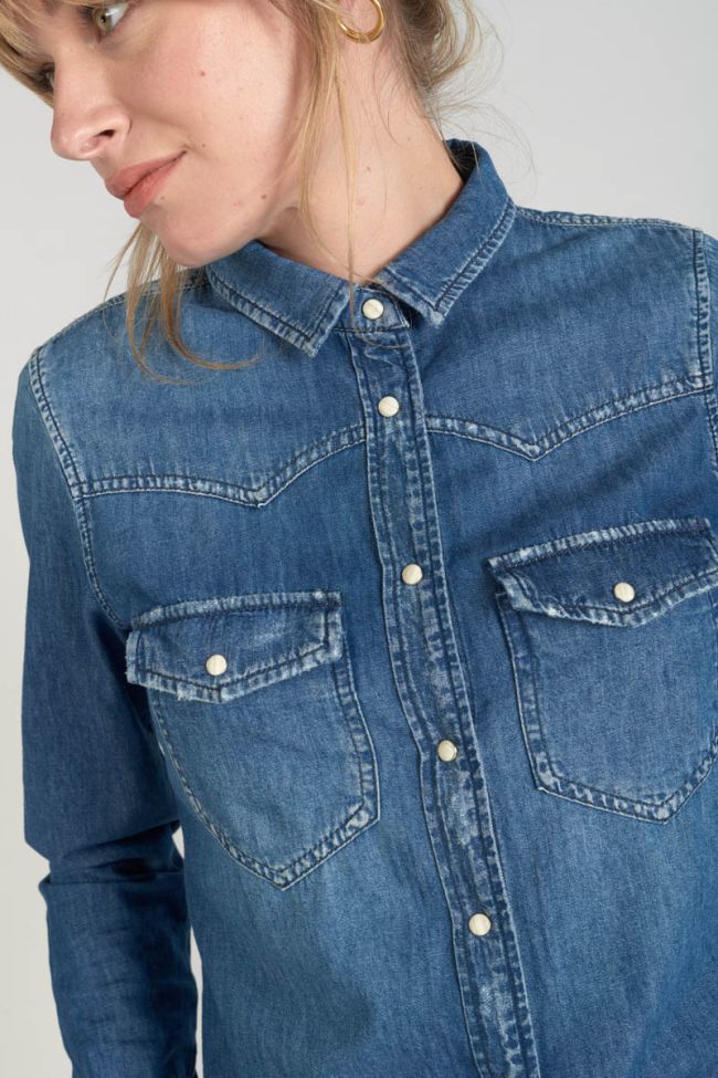Chemise en jeans Juanita bleue