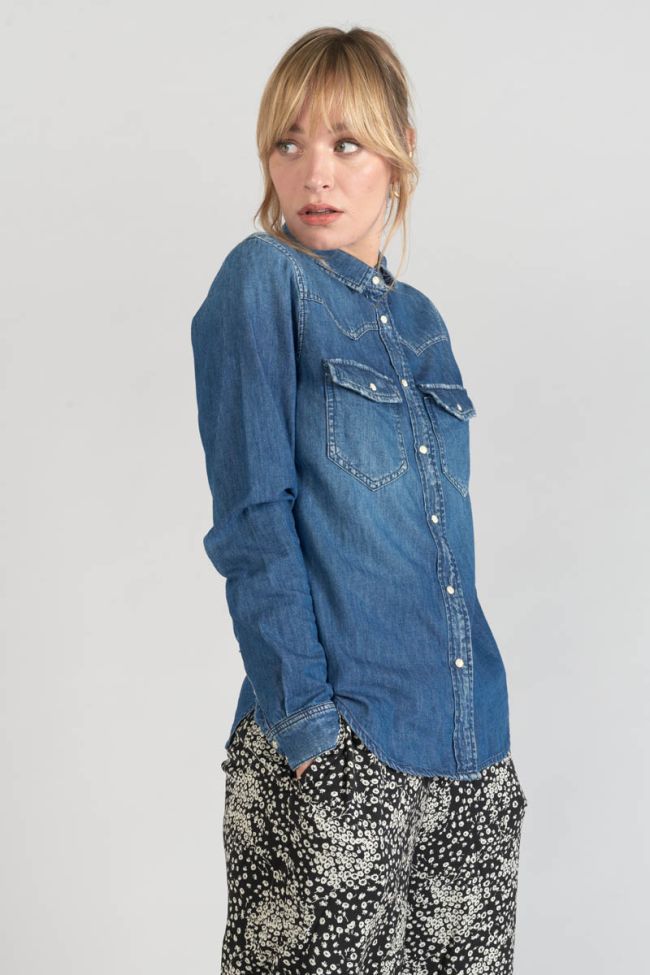 Chemise en jeans Juanita bleue