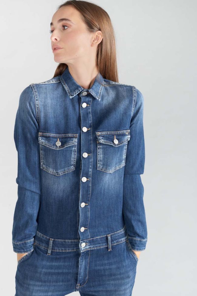 Combinaison en jeans Sena bleue