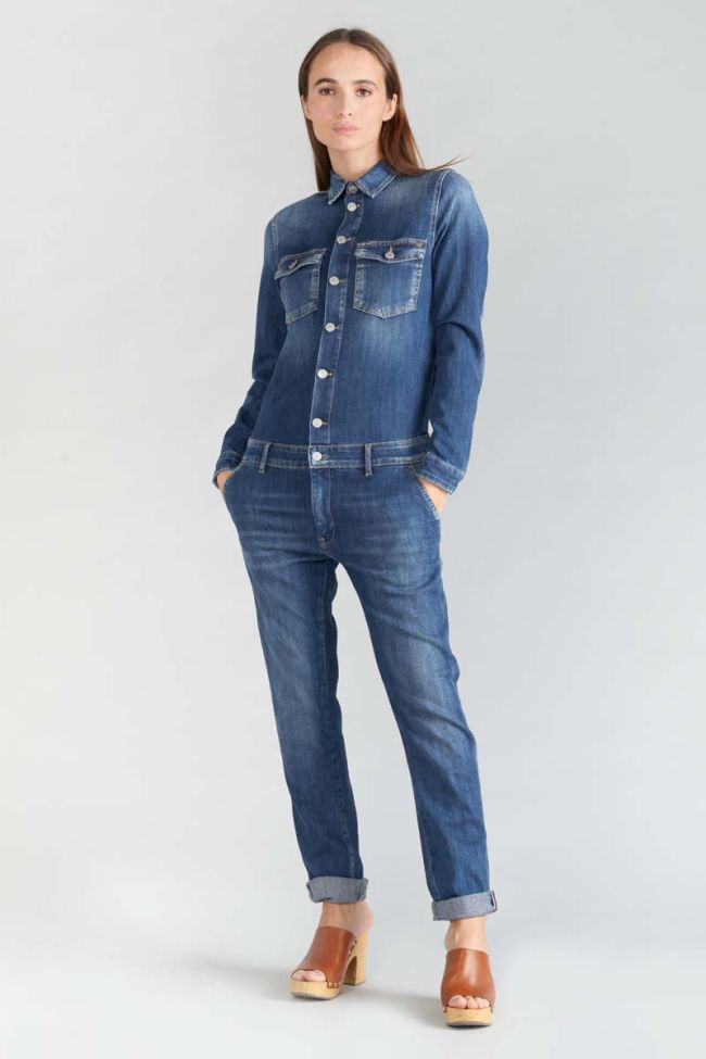 Combinaison en jeans Sena bleue