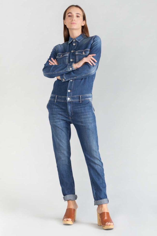 Combinaison en jeans Sena bleue
